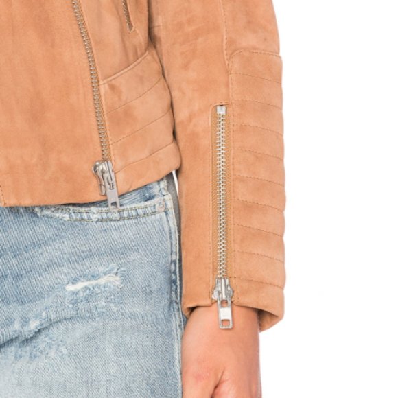 XS NWOT Etienne Marcel Suede Moto Jacket - Picture 5 of 5